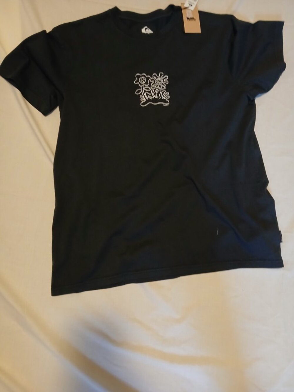 minimal floral line-art design tee- shirt